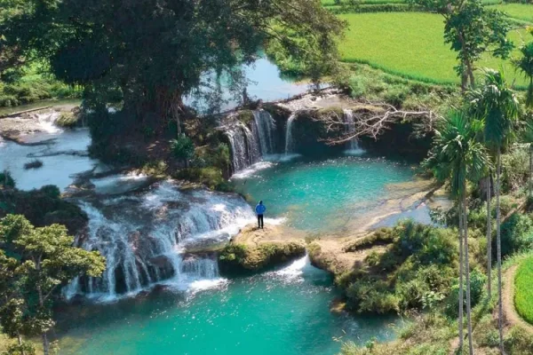 Laguna Waterfall di Sulawesi Tenggara, Surga Tropical yang Nyaris Tak Terjamah